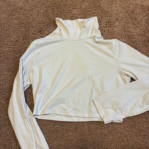 ROMWE Cream Long Sleeve Top